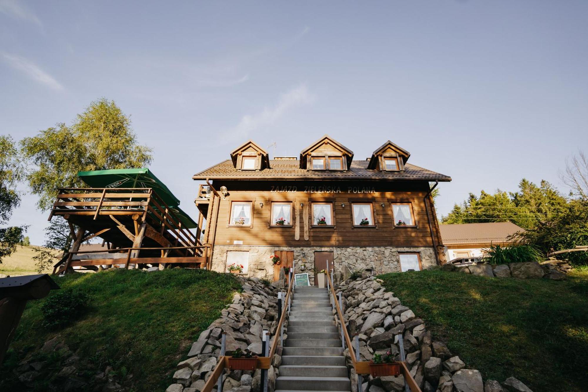 Domki - Zajazd Zielenska Polana Weichsel Exterior foto